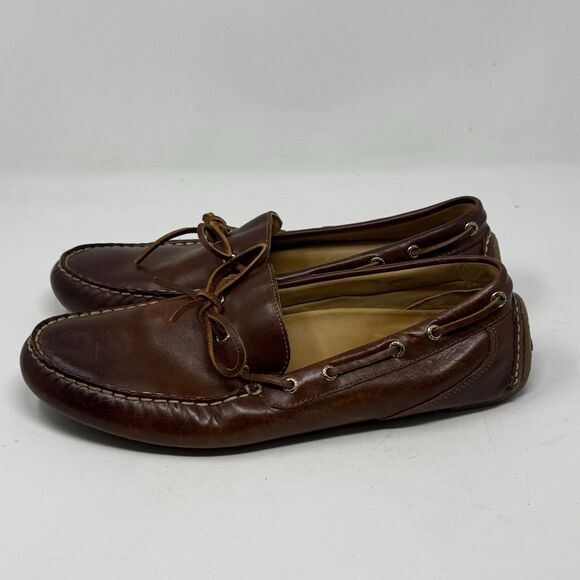 Sperry Gold Cup Harpswell Driving Loafers Shoes Mens 13 M Brown Leather Casual
